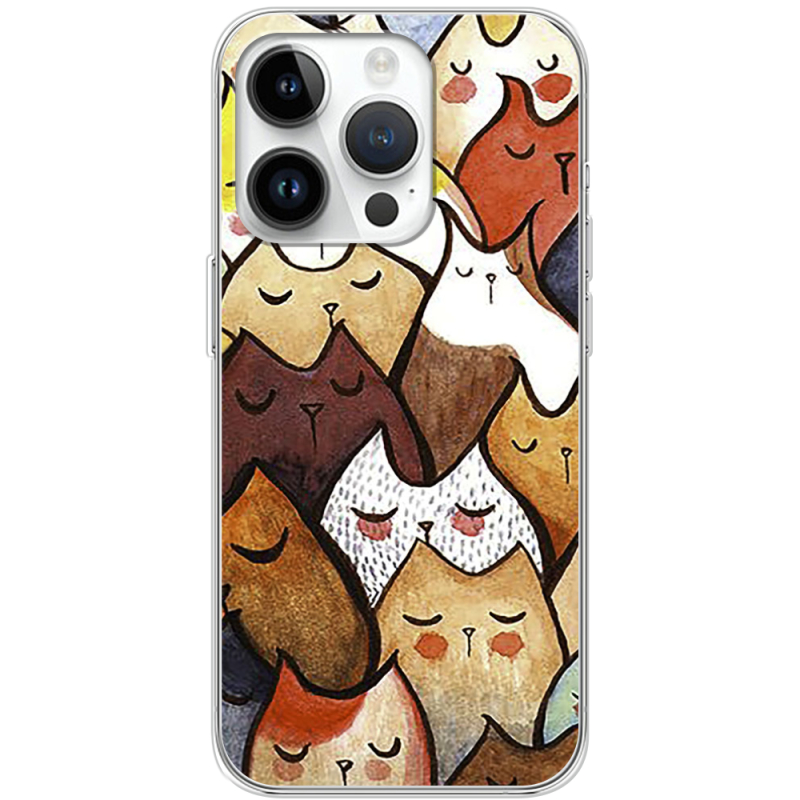 Чехол BoxFace Apple iPhone 14 Pro Sleepy Cats