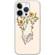 Чехол BoxFace Apple iPhone 14 Pro Flower Hands