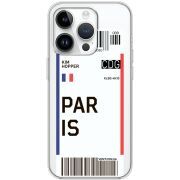 Прозрачный чехол BoxFace Apple iPhone 14 Pro Ticket Paris
