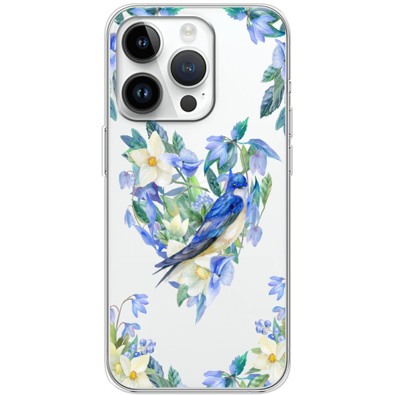 Прозрачный чехол BoxFace Apple iPhone 14 Pro Spring Bird