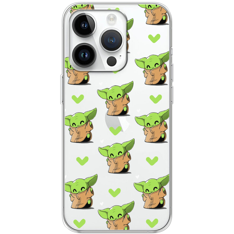 Прозрачный чехол BoxFace Apple iPhone 14 Pro Pattern Baby Yoda