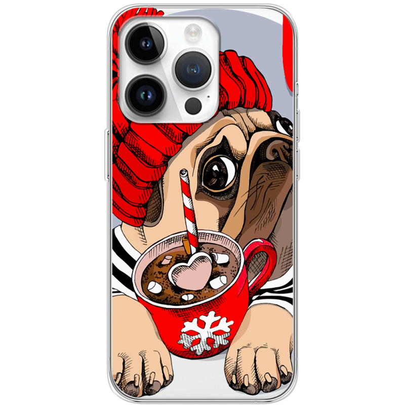 Прозрачный чехол BoxFace Apple iPhone 14 Pro Winter Puggy