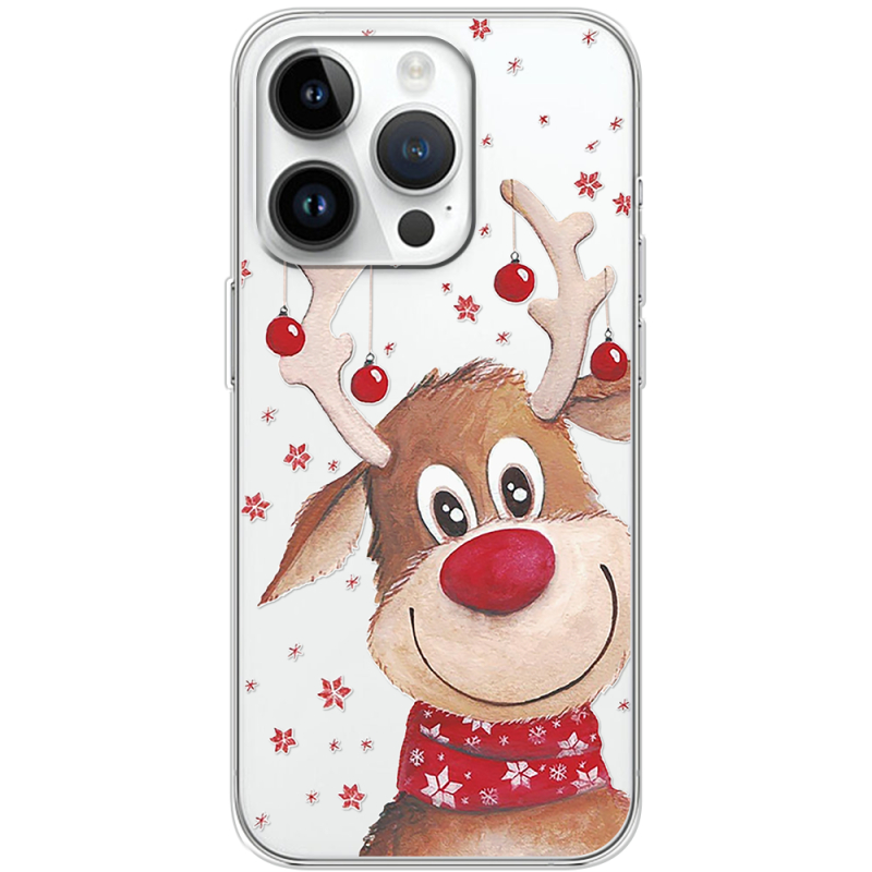 Прозрачный чехол BoxFace Apple iPhone 14 Pro Winter Deer