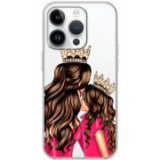 Прозрачный чехол BoxFace Apple iPhone 14 Pro Queen and Princess
