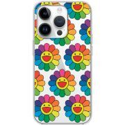 Прозрачный чехол BoxFace Apple iPhone 14 Pro Hippie Flowers