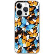 Прозрачный чехол BoxFace Apple iPhone 14 Pro Butterfly Morpho