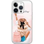 Прозрачный чехол BoxFace Apple iPhone 14 Pro Travel Girl