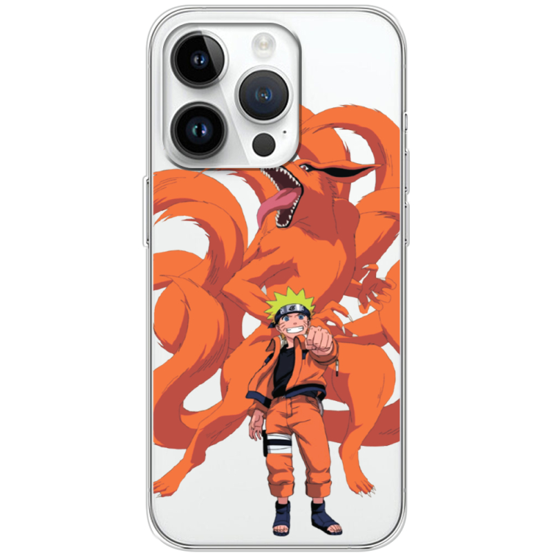 Прозрачный чехол BoxFace Apple iPhone 14 Pro Naruto and Kurama