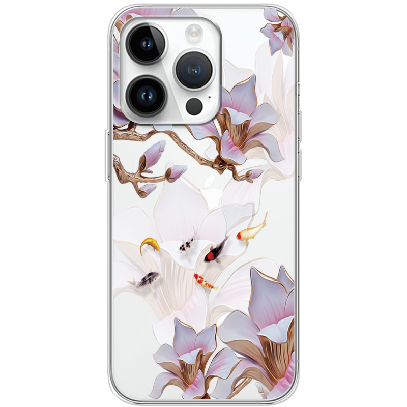 Прозрачный чехол BoxFace Apple iPhone 14 Pro Chinese Magnolia