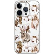 Прозрачный чехол BoxFace Apple iPhone 14 Pro Cotton and Rabbits