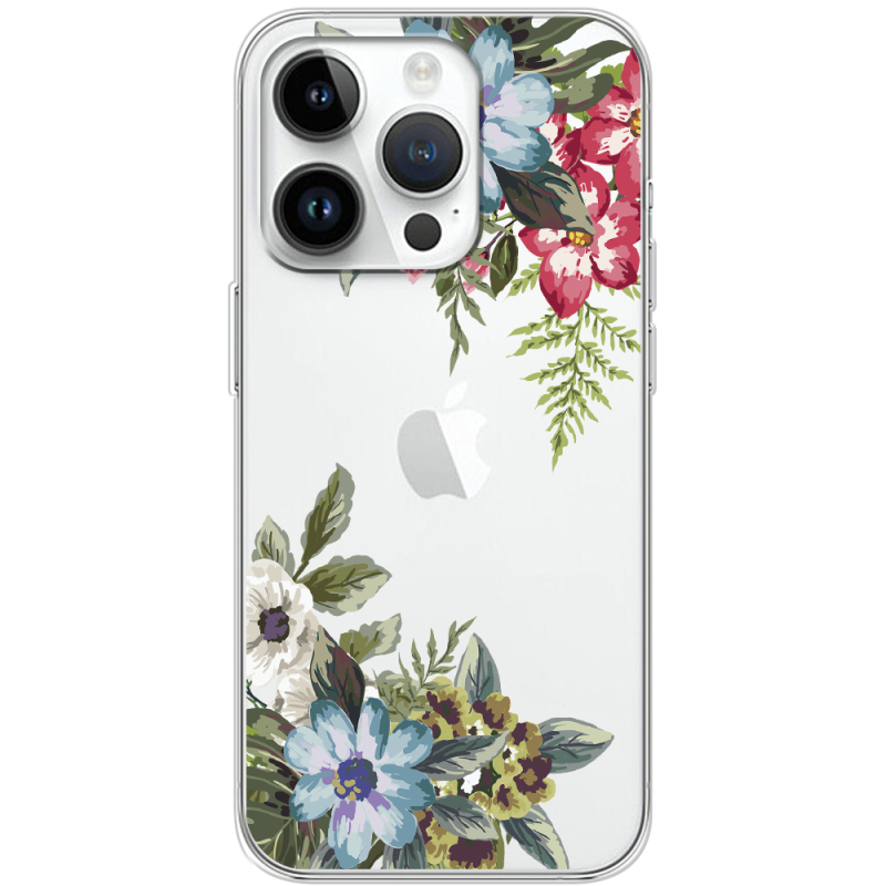 Прозрачный чехол BoxFace Apple iPhone 14 Pro Floral