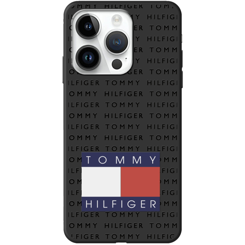 Черный чехол BoxFace Apple iPhone 14 Pro Tommy Print