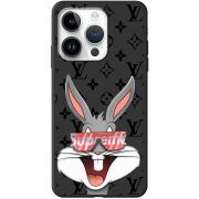 Черный чехол BoxFace Apple iPhone 14 Pro looney bunny