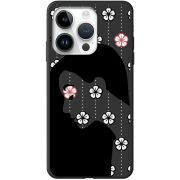 Черный чехол BoxFace Apple iPhone 14 Pro Flower Hair