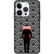 Черный чехол BoxFace Apple iPhone 14 Pro Man Pattern