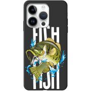 Черный чехол BoxFace Apple iPhone 14 Pro Fish