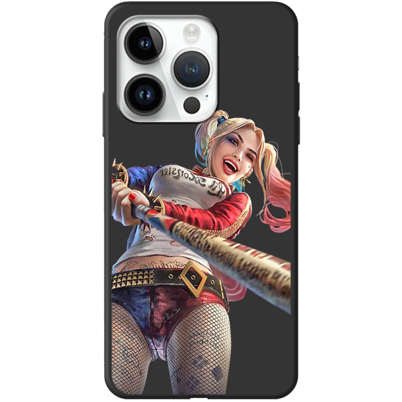 Черный чехол BoxFace Apple iPhone 14 Pro Happy Harley Quinn