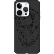 Черный чехол BoxFace Apple iPhone 14 Pro Lion