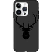 Черный чехол BoxFace Apple iPhone 14 Pro Deer
