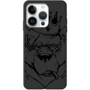 Черный чехол BoxFace Apple iPhone 14 Pro Bear King