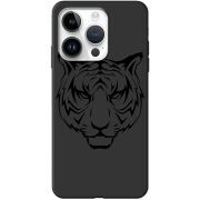 Черный чехол BoxFace Apple iPhone 14 Pro Tiger