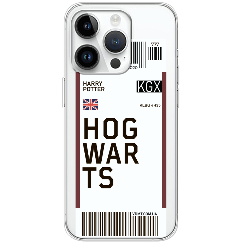 Прозрачный чехол BoxFace Apple iPhone 14 Pro Max Ticket Hogwarts