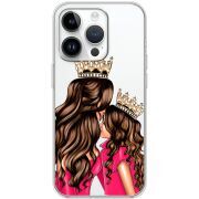 Прозрачный чехол BoxFace Apple iPhone 14 Pro Max Queen and Princess