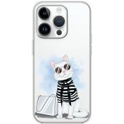 Прозрачный чехол BoxFace Apple iPhone 14 Pro Max Cat Style