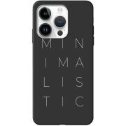Черный чехол BoxFace Apple iPhone 14 Pro Max Minimalistic