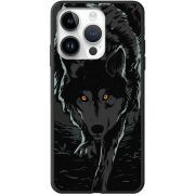 Черный чехол BoxFace Apple iPhone 14 Pro Max Wolf