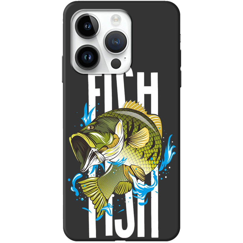 Черный чехол BoxFace Apple iPhone 14 Pro Max Fish