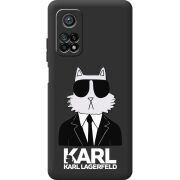 Черный чехол BoxFace Xiaomi Mi 10T / Mi 10T Pro Cat in Black