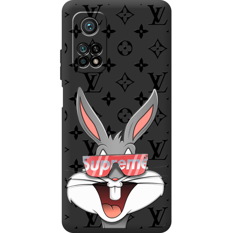 Черный чехол BoxFace Xiaomi Mi 10T / Mi 10T Pro looney bunny