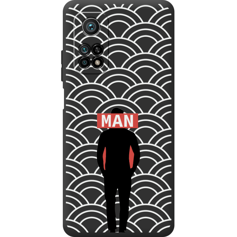 Черный чехол BoxFace Xiaomi Mi 10T / Mi 10T Pro Man Pattern