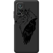 Черный чехол BoxFace Xiaomi Mi 10T / Mi 10T Pro Wolf and Raven