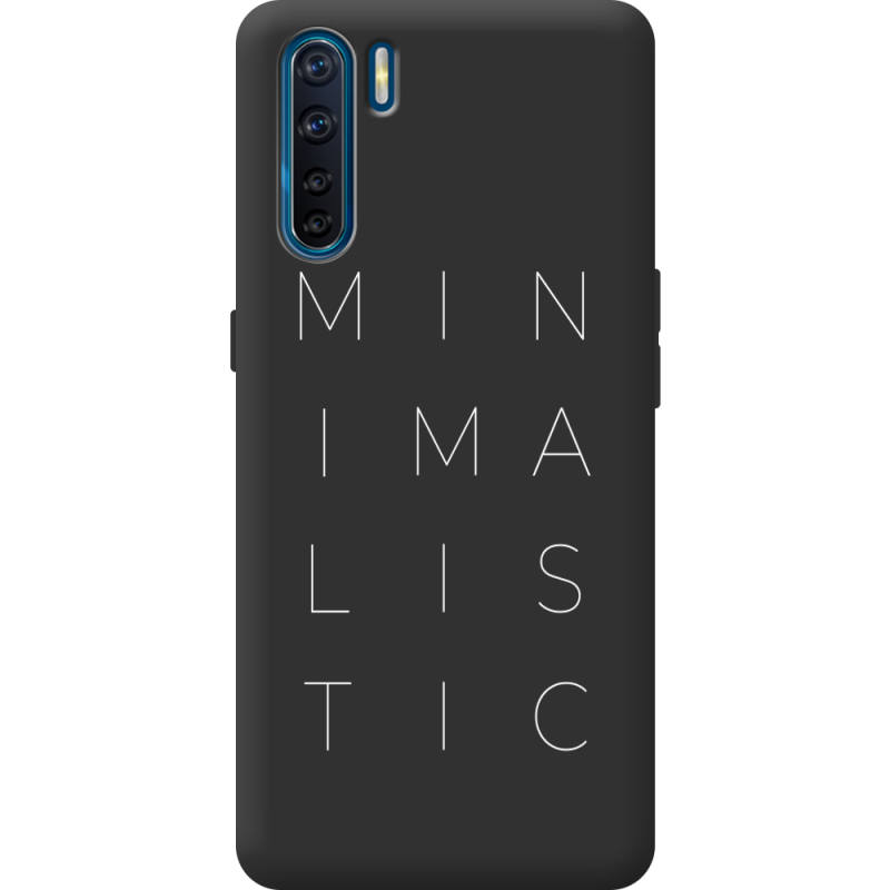 Черный чехол BoxFace OPPO A91 Minimalistic