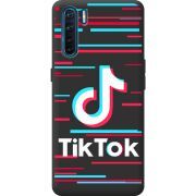 Черный чехол BoxFace OPPO A91 Tik Tok