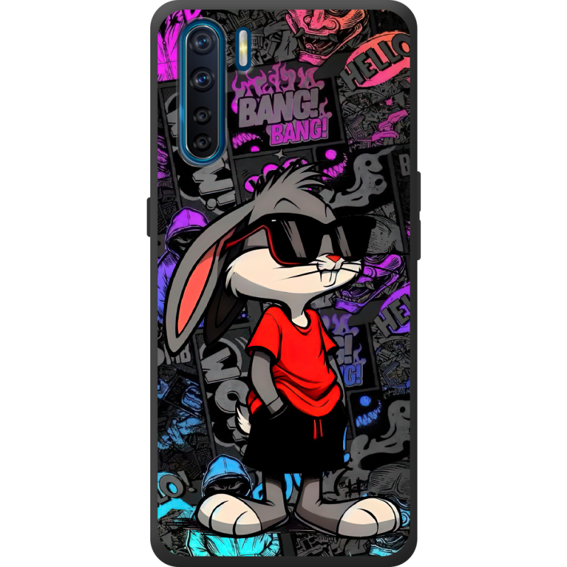 Черный чехол BoxFace OPPO A91 Малий вухань