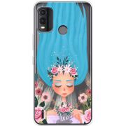 Прозрачный чехол BoxFace Nokia G11 Plus Blue Hair