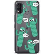 Прозрачный чехол BoxFace Nokia G11 Plus с 3D-глазками HIYA