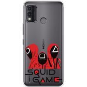 Прозрачный чехол BoxFace Nokia G11 Plus siquid game люди в красном