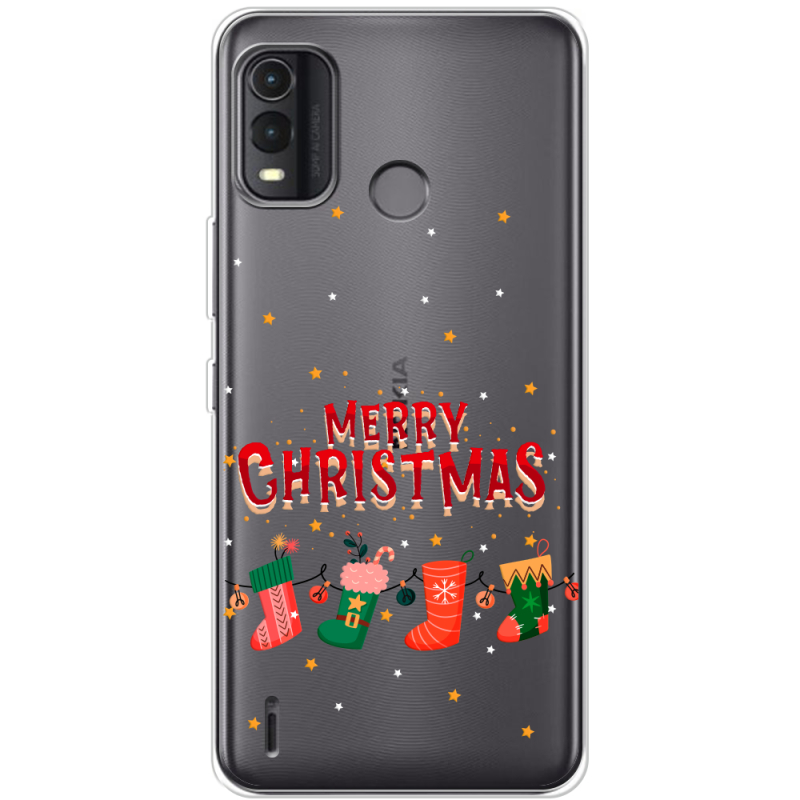 Прозрачный чехол BoxFace Nokia G11 Plus Merry Christmas