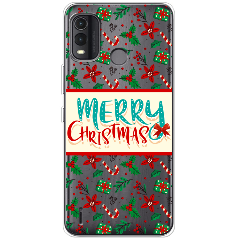 Прозрачный чехол BoxFace Nokia G11 Plus Vintage Christmas Pattern