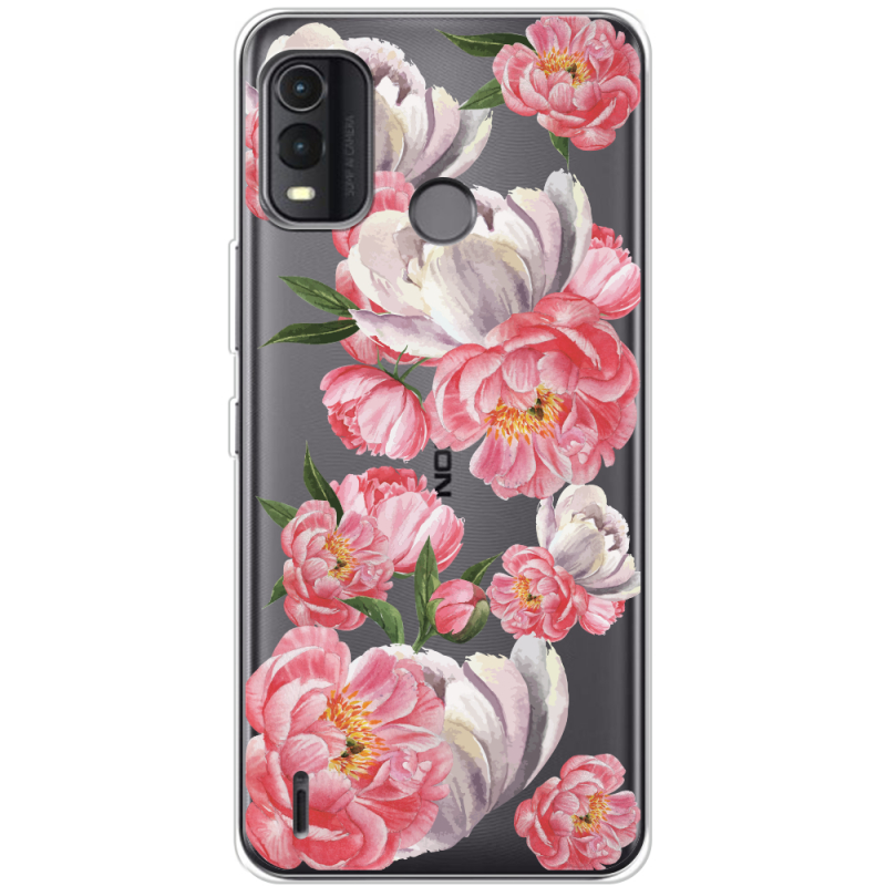 Прозрачный чехол BoxFace Nokia G11 Plus Peony Watercolor Style