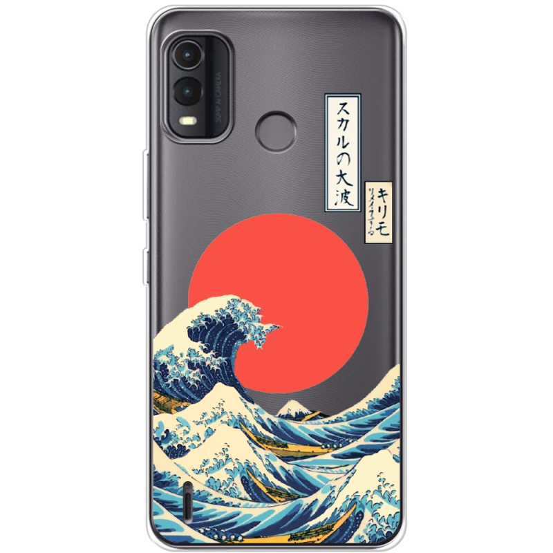 Прозрачный чехол BoxFace Nokia G11 Plus Большая волна в Канагаве