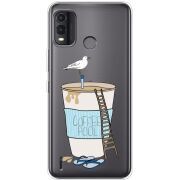 Прозрачный чехол BoxFace Nokia G11 Plus Segull in Cofee Pool