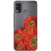 Прозрачный чехол BoxFace Nokia G11 Plus Red Poppies