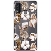 Прозрачный чехол BoxFace Nokia G11 Plus Cotton and Rabbits