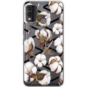 Прозрачный чехол BoxFace Nokia G11 Plus Cotton flowers