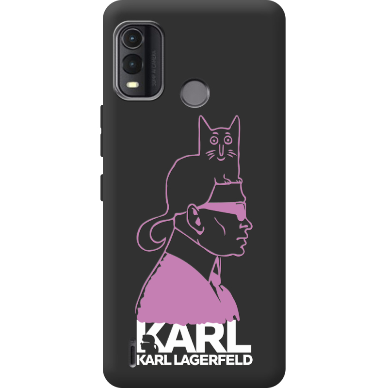 Черный чехол BoxFace Nokia G11 Plus Pink Karl